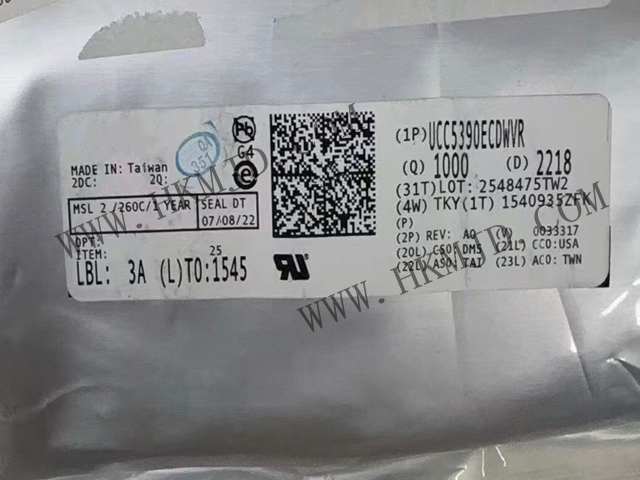 供應(yīng)德州儀器 UCC5390ECDWVR 3kVrms/5kVrms、±10A 單通道隔離式柵極驅(qū)動器