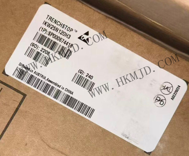 英飛凌 IKW25N120H3 高速 1200V 25A IGBT 晶體管，帶反并聯(lián)二極管