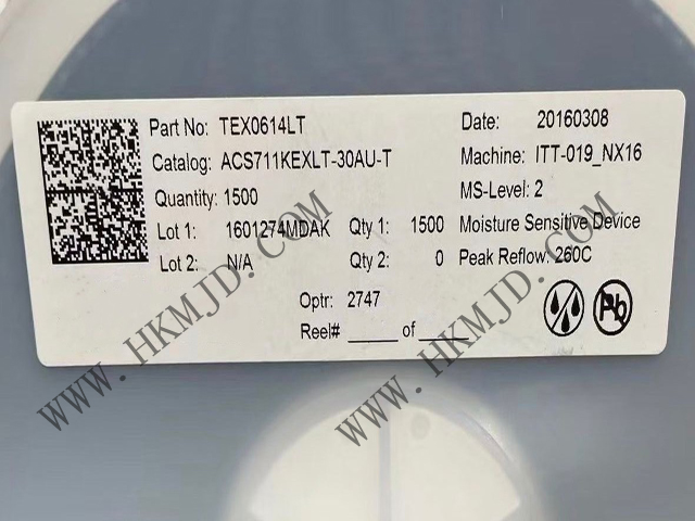 Allegro ACS711KEXLT-30AU 霍爾效應(yīng)線性電流傳感器，帶過(guò)流故障輸出，適用于隔離應(yīng)用