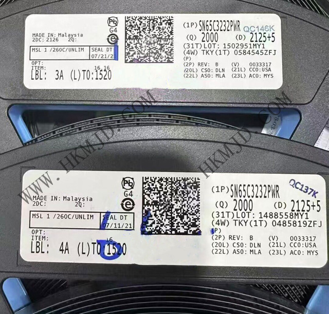 明佳達電子供應(yīng)TI SN65C3232PWR——高性能雙通道RS-232收發(fā)器